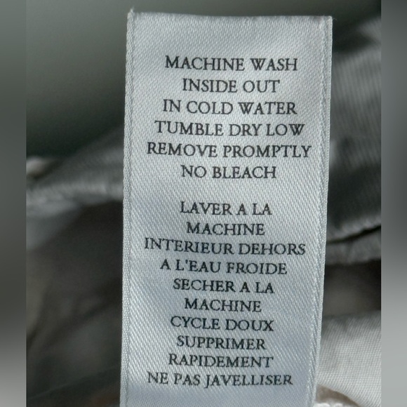 FRANK & EILEEN Wicklow Italian Chino Cotton White Pants Twill Minimalist Size 12 - Picture 14 of 14